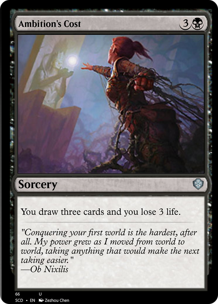 Ambition's Cost [Starter Commander Decks] | Good Games North