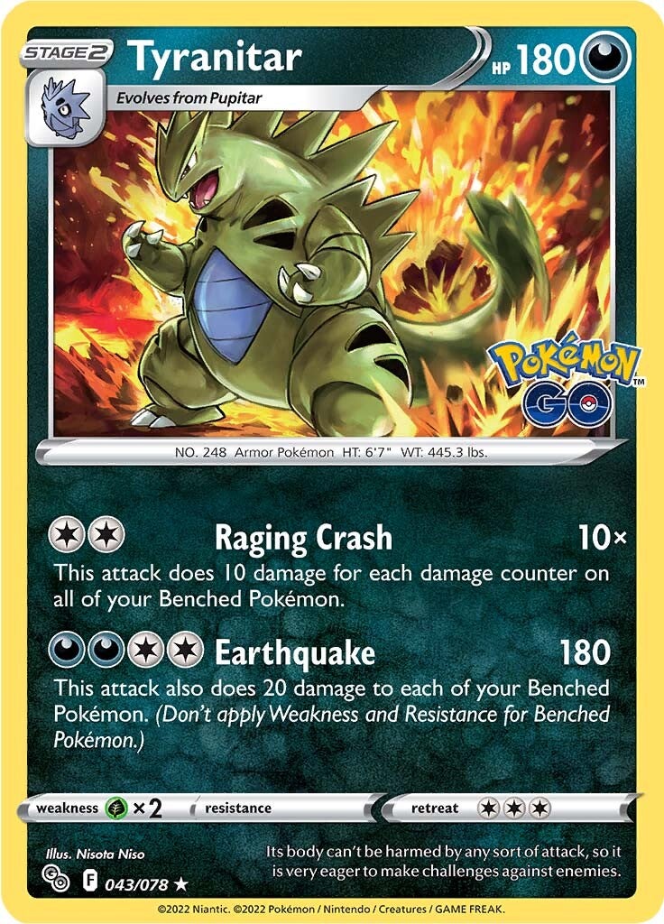 Tyranitar (043/078) [Pokémon GO] | Good Games North