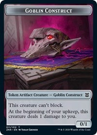 Goblin Construct // Illusion Double-sided Token [Zendikar Rising Tokens] | Good Games North