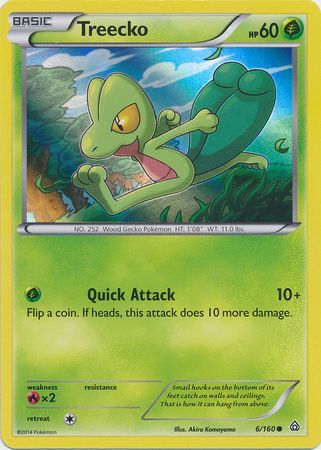 Treecko (6/160) (Sheen Holo) [XY: Primal Clash] | Good Games North