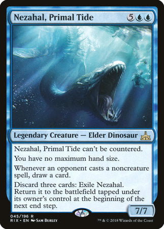 Nezahal, Primal Tide [Rivals of Ixalan] | Good Games North