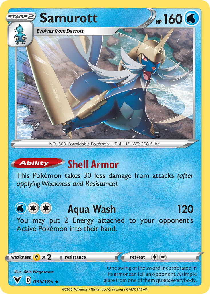Samurott (035/185) [Sword & Shield: Vivid Voltage] | Good Games North