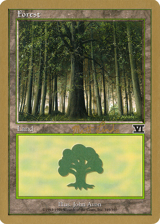 Forest (ml349) (Matt Linde) [World Championship Decks 1999] | Good Games North