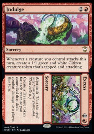 Indulge // Excess (Promo Pack) [Streets of New Capenna Commander Promos] | Good Games North
