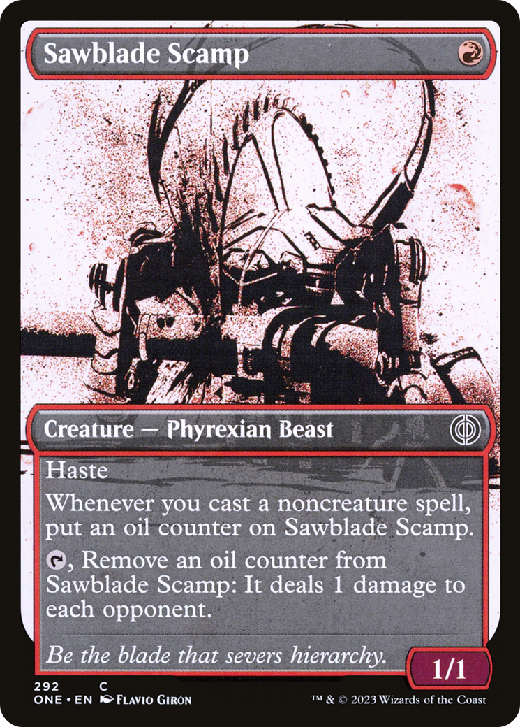 Sawblade Scamp (Showcase Ichor) [Phyrexia: All Will Be One] | Good Games North