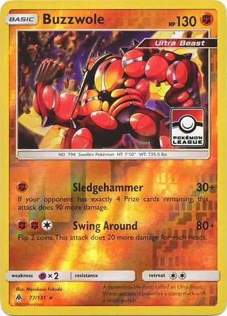 Buzzwole (77/131) (League Promo) [Sun & Moon: Forbidden Light] | Good Games North