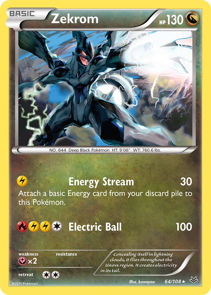 Zekrom (64/108) [XY: Roaring Skies] | Good Games North
