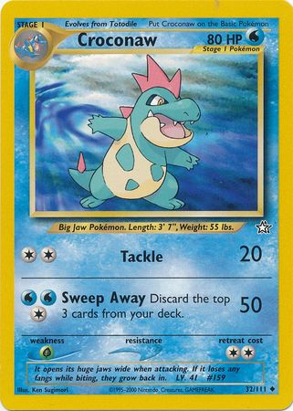 Croconaw (32/111) [Neo Genesis Unlimited] | Good Games North