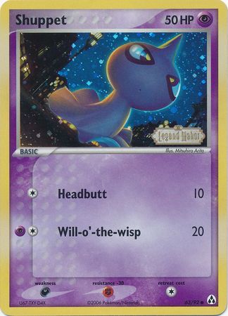 Shuppet (63/92) (Stamped) [EX: Legend Maker] | Good Games North