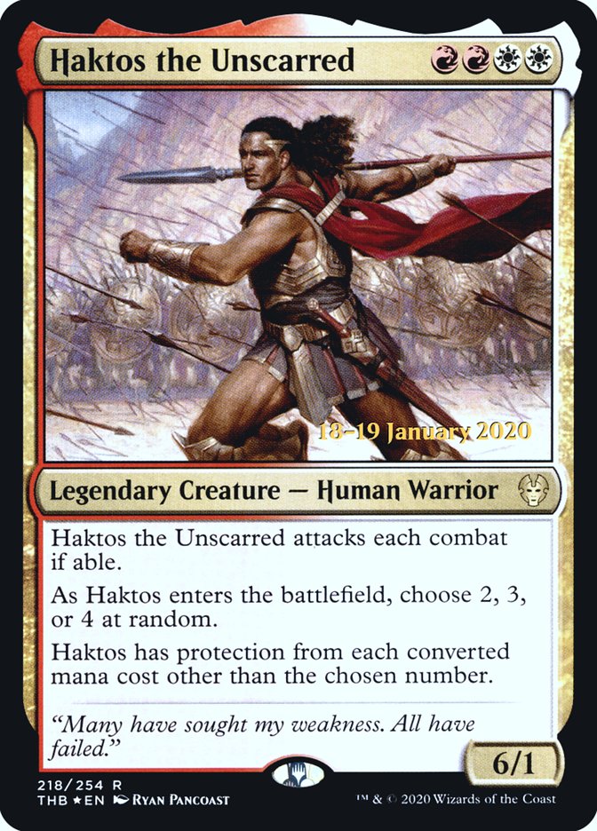 Haktos the Unscarred [Theros Beyond Death Prerelease Promos] | Good Games North