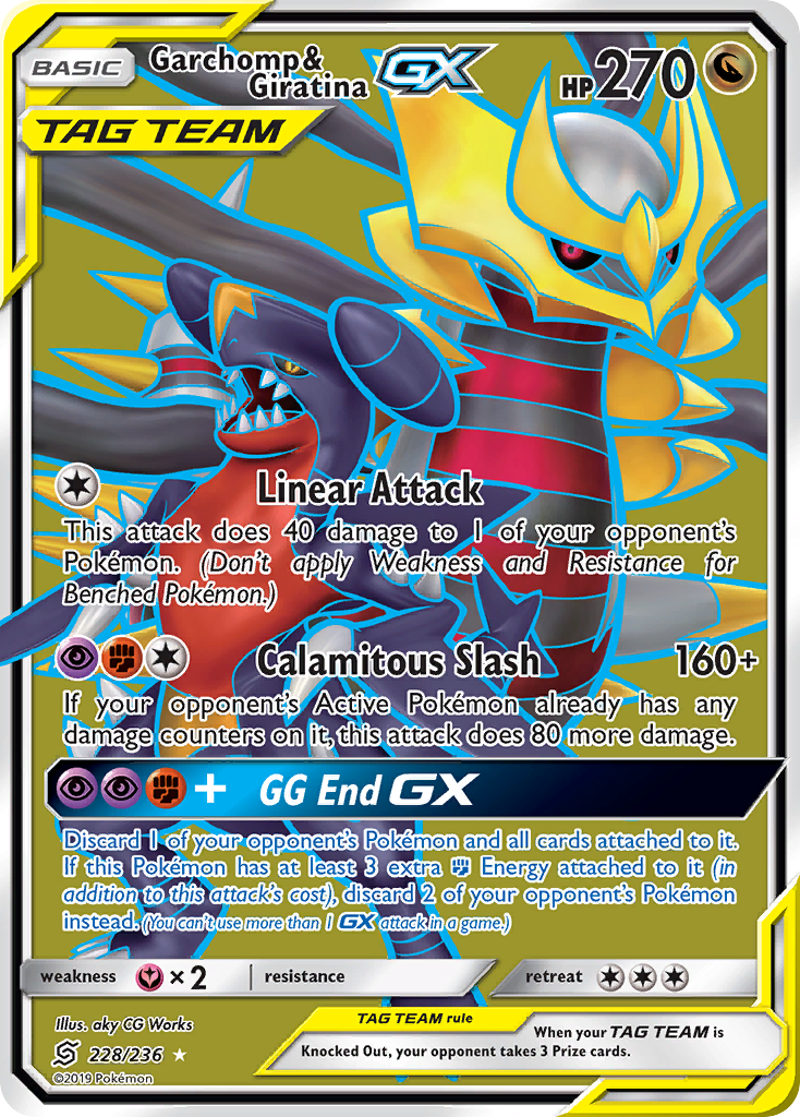 Garchomp & Giratina GX (228/236) [Sun & Moon: Unified Minds] | Good Games North