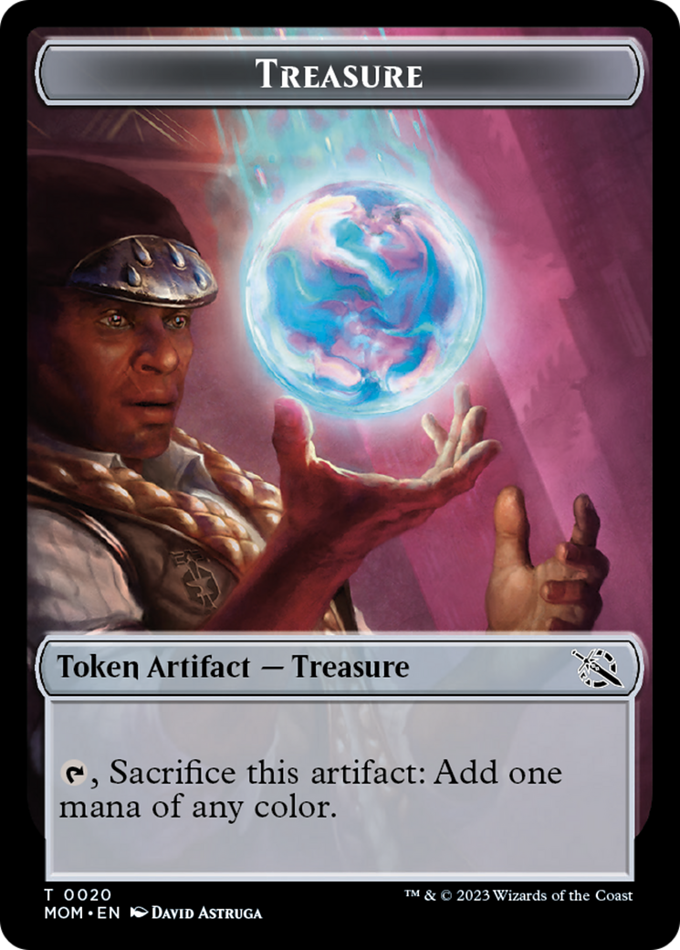 Spirt (9) // Treasure Double-Sided Token [March of the Machine Commander Tokens] | Good Games North