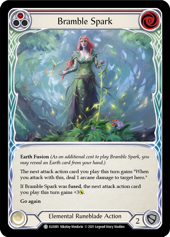 Bramble Spark (Red) [ELE085] (Tales of Aria)  1st Edition Rainbow Foil | Good Games North