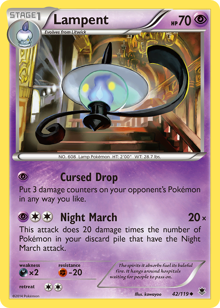 Lampent (42/119) [XY: Phantom Forces] | Good Games North