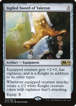 Sigiled Sword of Valeron [Core Set 2019] | Good Games North