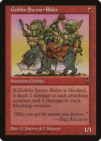 Goblin Swine-Rider [Visions] | Good Games North