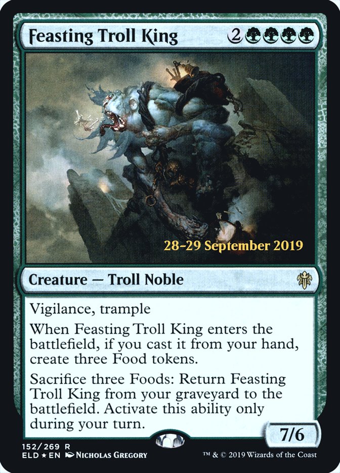 Feasting Troll King  [Throne of Eldraine Prerelease Promos] | Good Games North