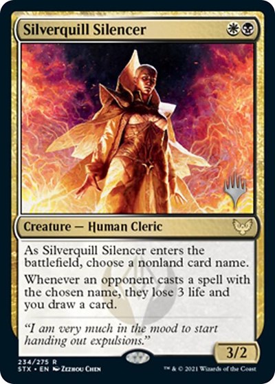 Silverquill Silencer (Promo Pack) [Strixhaven: School of Mages Promos] | Good Games North