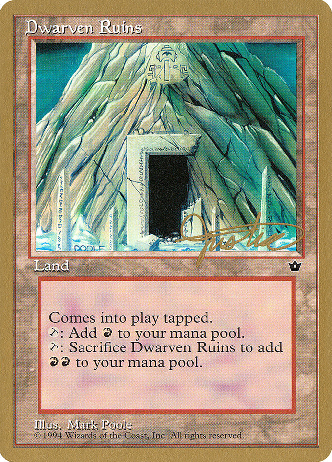 Dwarven Ruins (Mark Justice) [Pro Tour Collector Set] | Good Games North