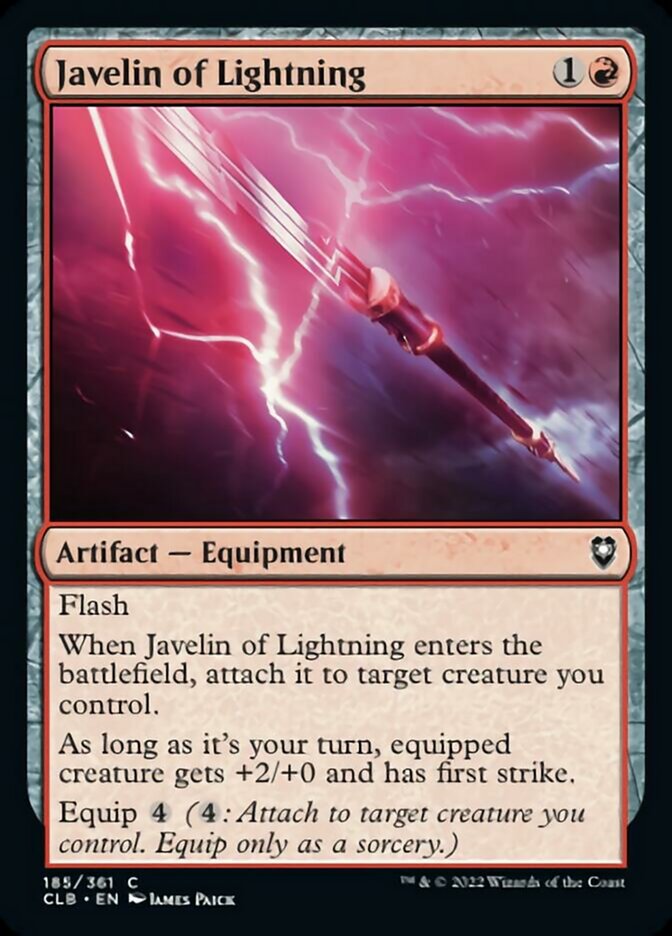 Javelin of Lightning [Commander Legends: Battle for Baldur's Gate] | Good Games North
