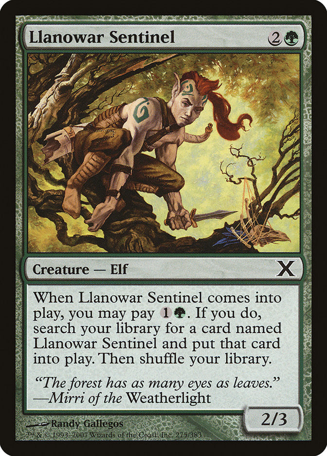 Llanowar Sentinel [Tenth Edition] | Good Games North