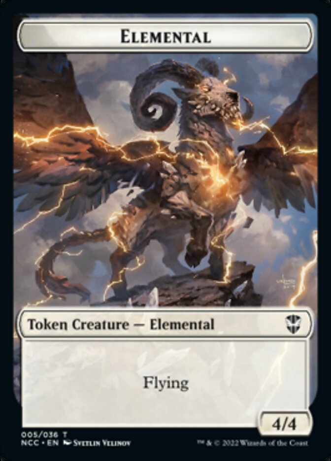Clue // Elemental (005) Double-sided Token [Streets of New Capenna Commander Tokens] | Good Games North
