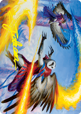 Teach by Example Art Card (Gold-Stamped Signature) [Strixhaven: School of Mages Art Series] | Good Games North