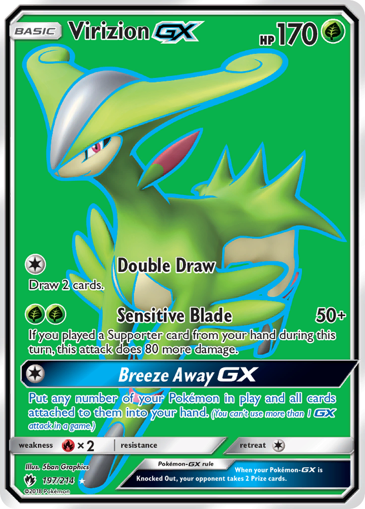 Virizion GX (197/214) [Sun & Moon: Lost Thunder] | Good Games North