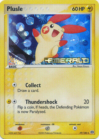 Plusle (39/106) (Stamped) [EX: Emerald] | Good Games North