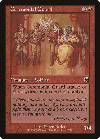 Ceremonial Guard [Mercadian Masques] | Good Games North