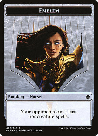 Emblem - Narset Transcendent [Dragons of Tarkir Tokens] | Good Games North