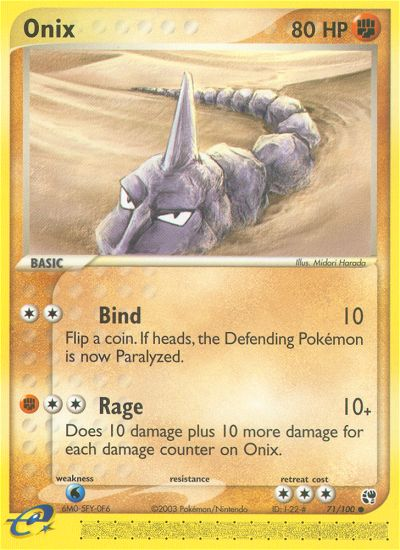Onix (71/100) [EX: Sandstorm] | Good Games North