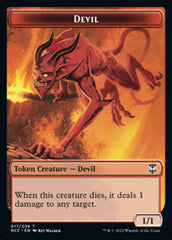 Soldier (33) // Devil Double-sided Token [Streets of New Capenna Commander Tokens] | Good Games North