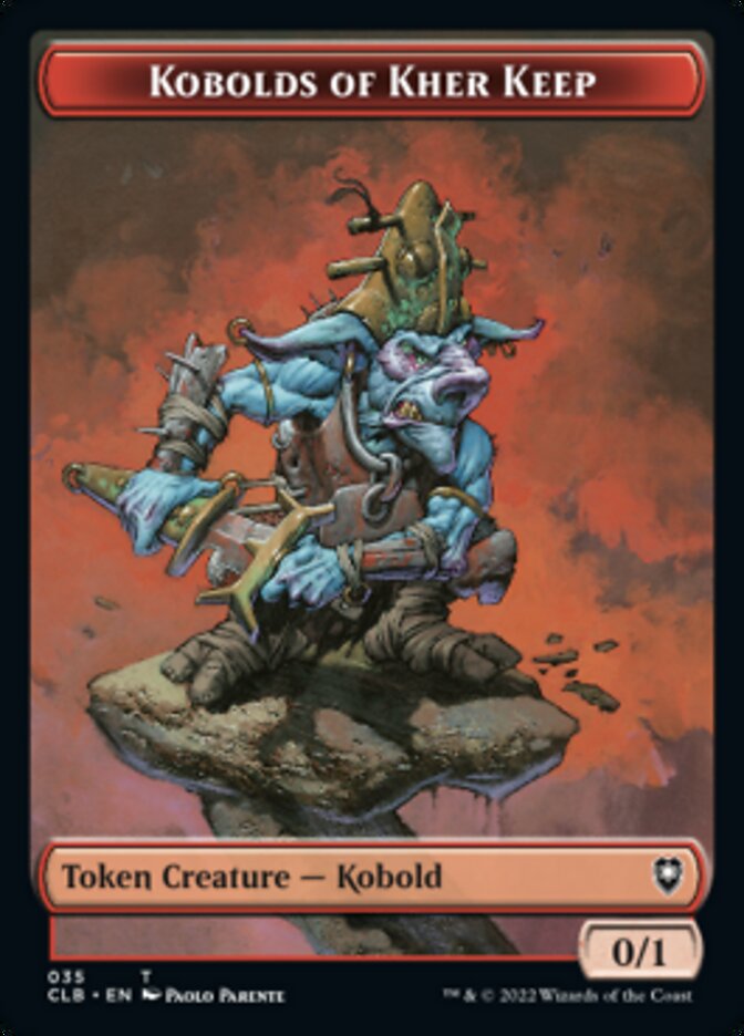 Kobolds of Kher Keep // Treasure Double-sided Token [Commander Legends: Battle for Baldur's Gate Tokens] | Good Games North