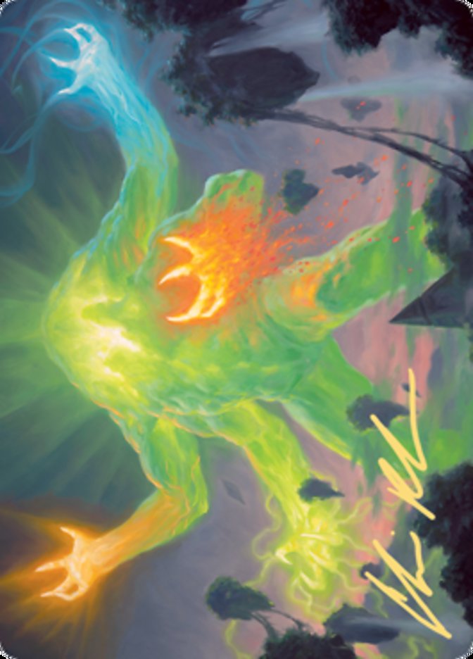 Omnath, Locus of Creation Art Card (Gold-Stamped Signature) [Zendikar Rising Art Series] | Good Games North