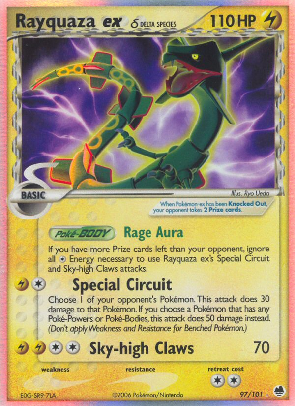 Rayquaza ex (97/101) (Delta Species) [EX: Dragon Frontiers] | Good Games North