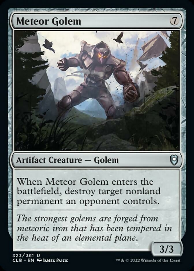 Meteor Golem [Commander Legends: Battle for Baldur's Gate] | Good Games North