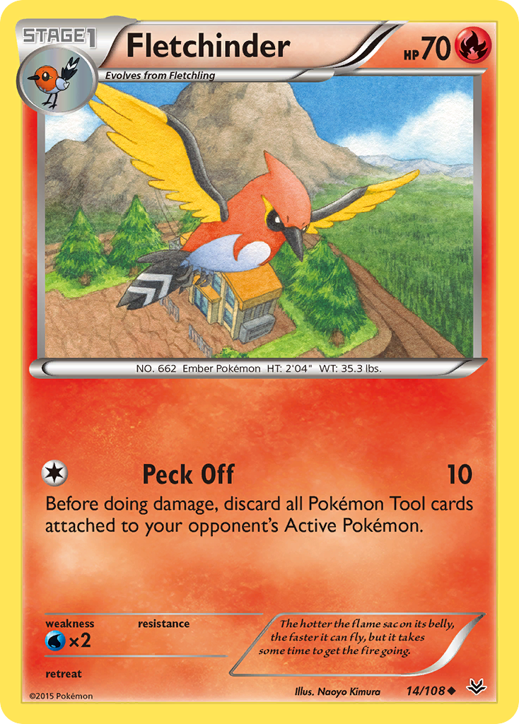 Fletchinder (14/108) [XY: Roaring Skies] | Good Games North