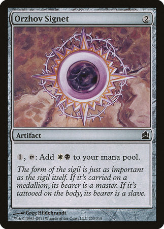 Orzhov Signet [Commander 2011] | Good Games North