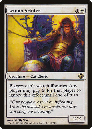 Leonin Arbiter [Scars of Mirrodin] | Good Games North