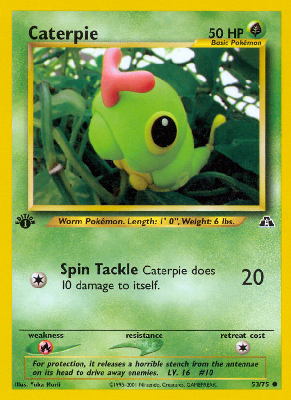 Caterpie (53/75) [Neo Discovery 1st Edition] | Good Games North