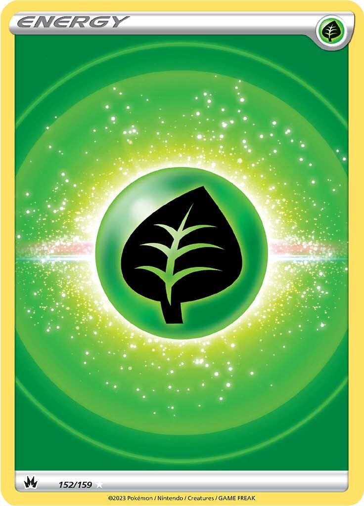 Grass Energy (152/159) (Texture Full Art) [Sword & Shield: Crown Zenith] | Good Games North