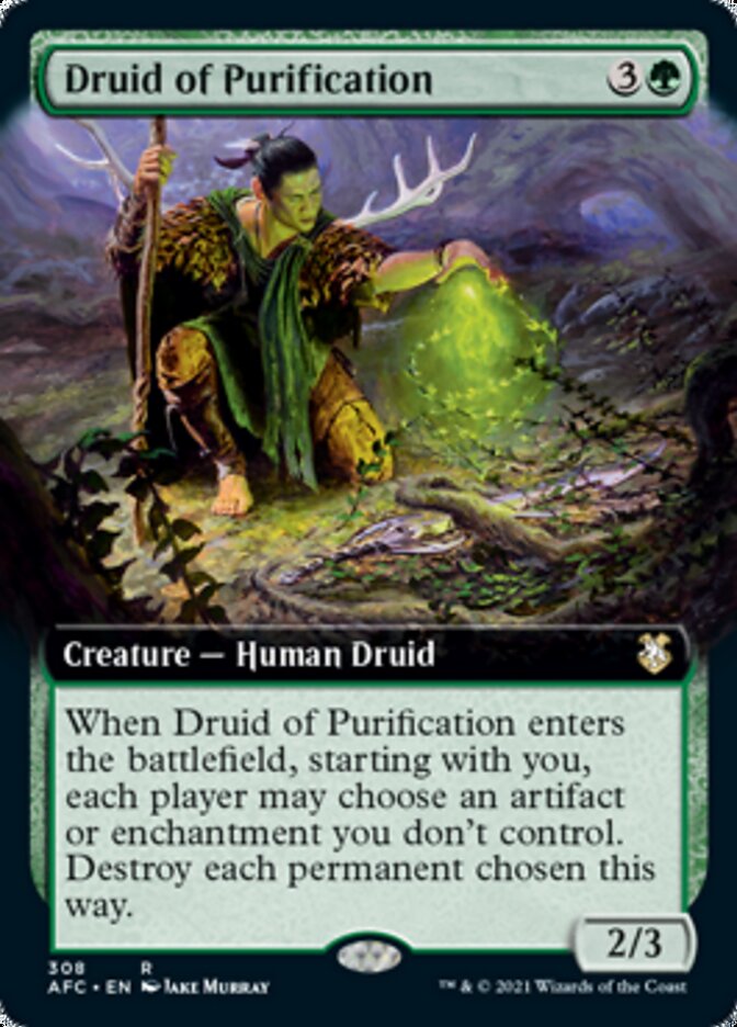 Druid of Purification (Extended) [Dungeons & Dragons: Adventures in the Forgotten Realms Commander] | Good Games North