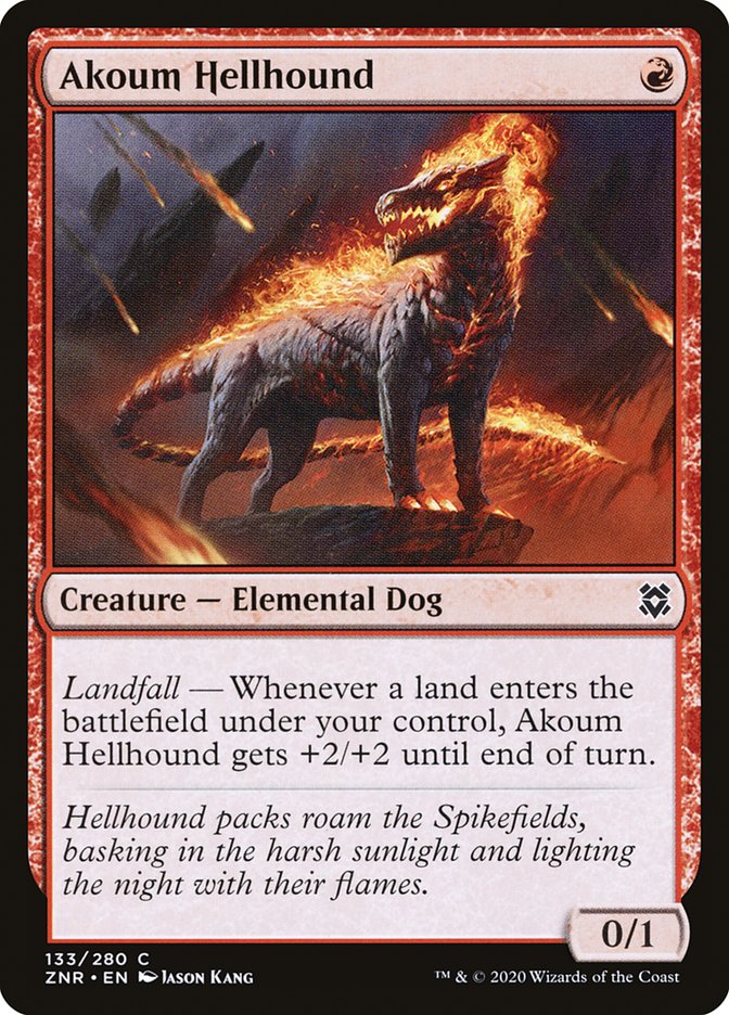 Akoum Hellhound [Zendikar Rising] | Good Games North