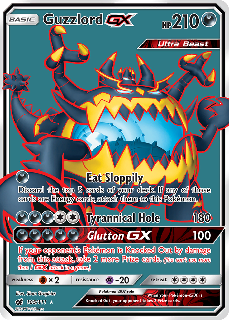 Guzzlord GX (105/111) [Sun & Moon: Crimson Invasion] | Good Games North