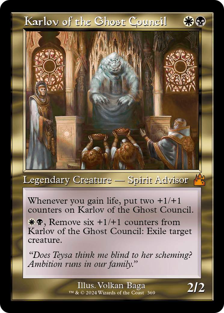 Karlov of the Ghost Council (Retro Frame) [Ravnica Remastered] | Good Games North