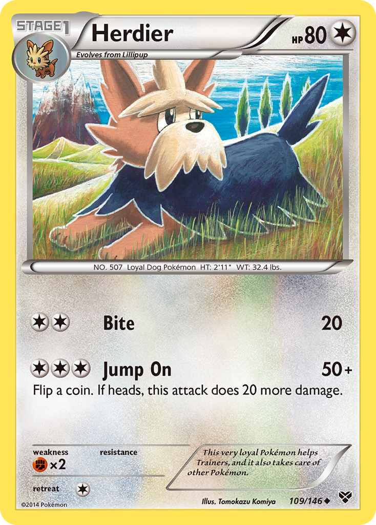 Herdier (109/146) [XY: Base Set] | Good Games North