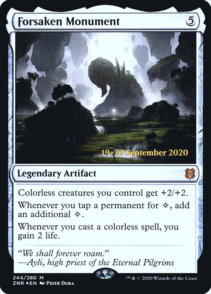 Forsaken Monument  [Zendikar Rising Prerelease Promos] | Good Games North