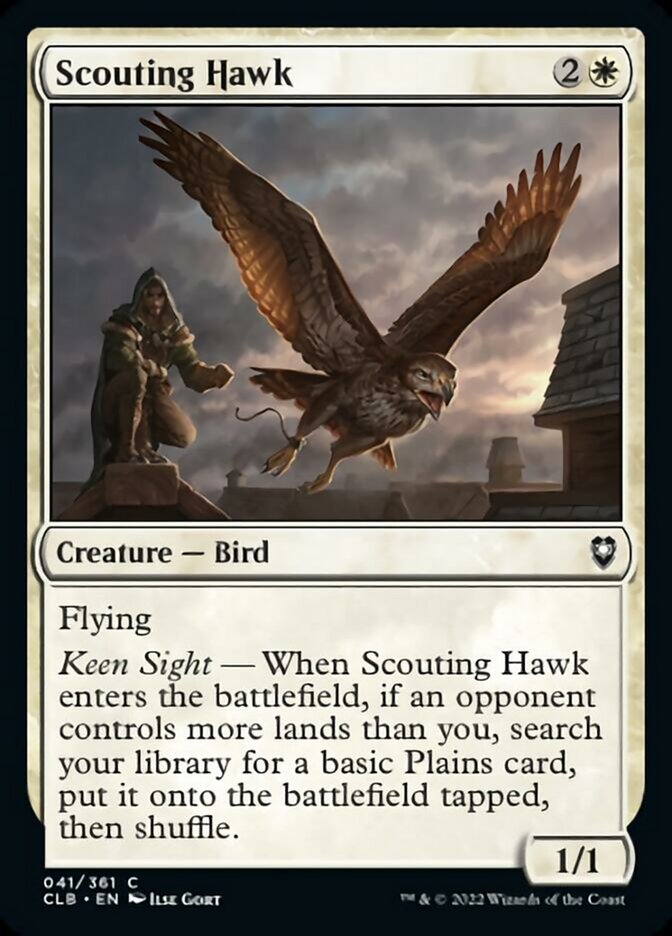 Scouting Hawk [Commander Legends: Battle for Baldur's Gate] | Good Games North