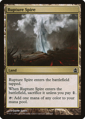 Rupture Spire [Commander 2011] | Good Games North